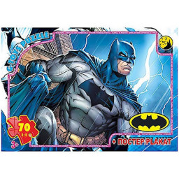 Дитячий пазл "Бетмен" G-Toys BAT08 постер 70 елементів