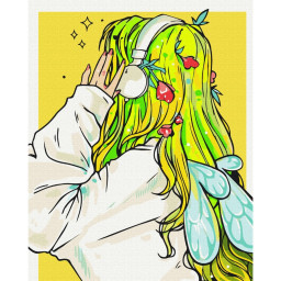 Картина за номерами "Playlist феї" @nila_art_art Brushme BS53520, 40х50 см