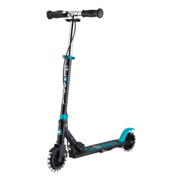 Самокат двоколісний FLOW ELEMENT JUNIOR LIGHTS GLOBBER 729-105 чорно-бірюзовий