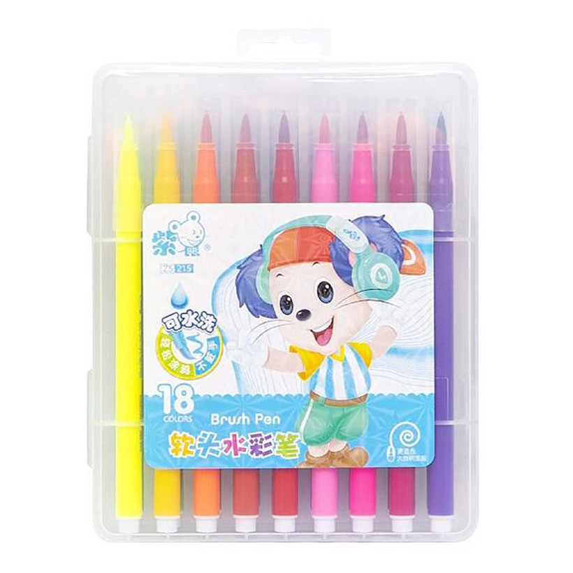 Детский набор фломастеров Bambi 215-18(Blue) 18 цветов