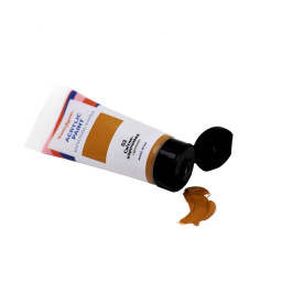 Акриловая краска глянцевая Светло-коричневая Brushme TBA6002 60 мл