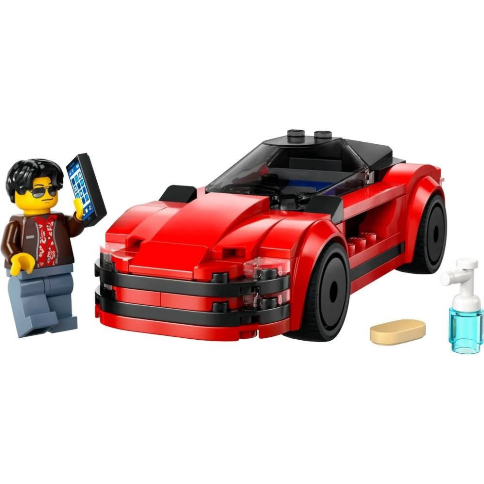 Конструктор Красный спортивный автомобиль LEGO 60448, 109 деталей