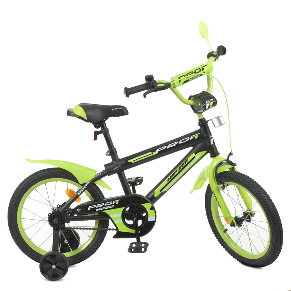 Велосипед дитячий PROF1 Y18321 18 дюймів, салатовий по цене 3 716 грн.