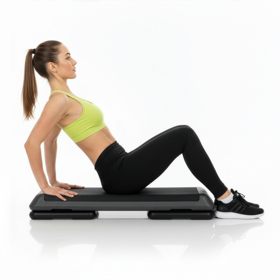 Степ-платформа 3-ступінчаста Pro Actiget ACT0121 Black/Grey 108х28,5х10-19,5 см