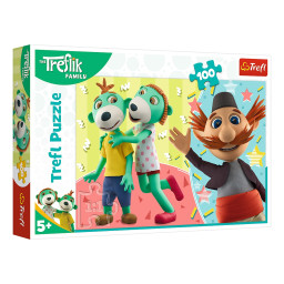Дитячий пазл "Трефліки та Дядько" The Treflik Family Trefl 16388, 100 елементів
