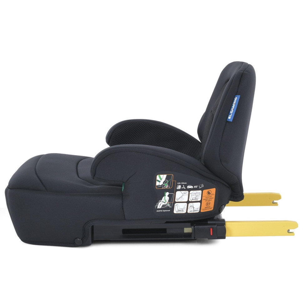 Автокрісло-бустер EL CAMINO ME 1112 i-GO Black із кріпленням Isofix