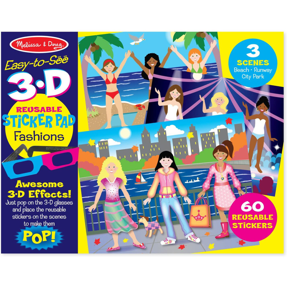 Многоразовые 3-D наклейки 