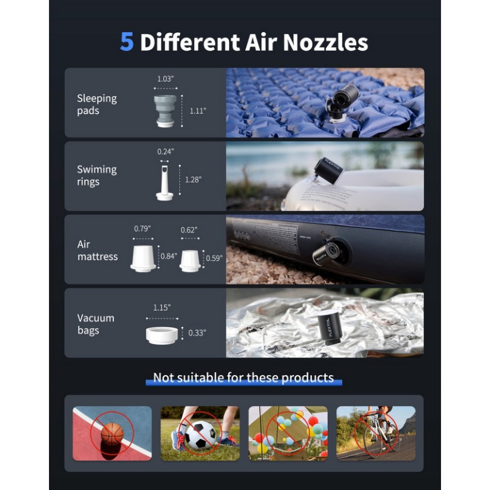 Кемпинговый насос-фонарь Tiny Pump Х Flextail 6975755966335