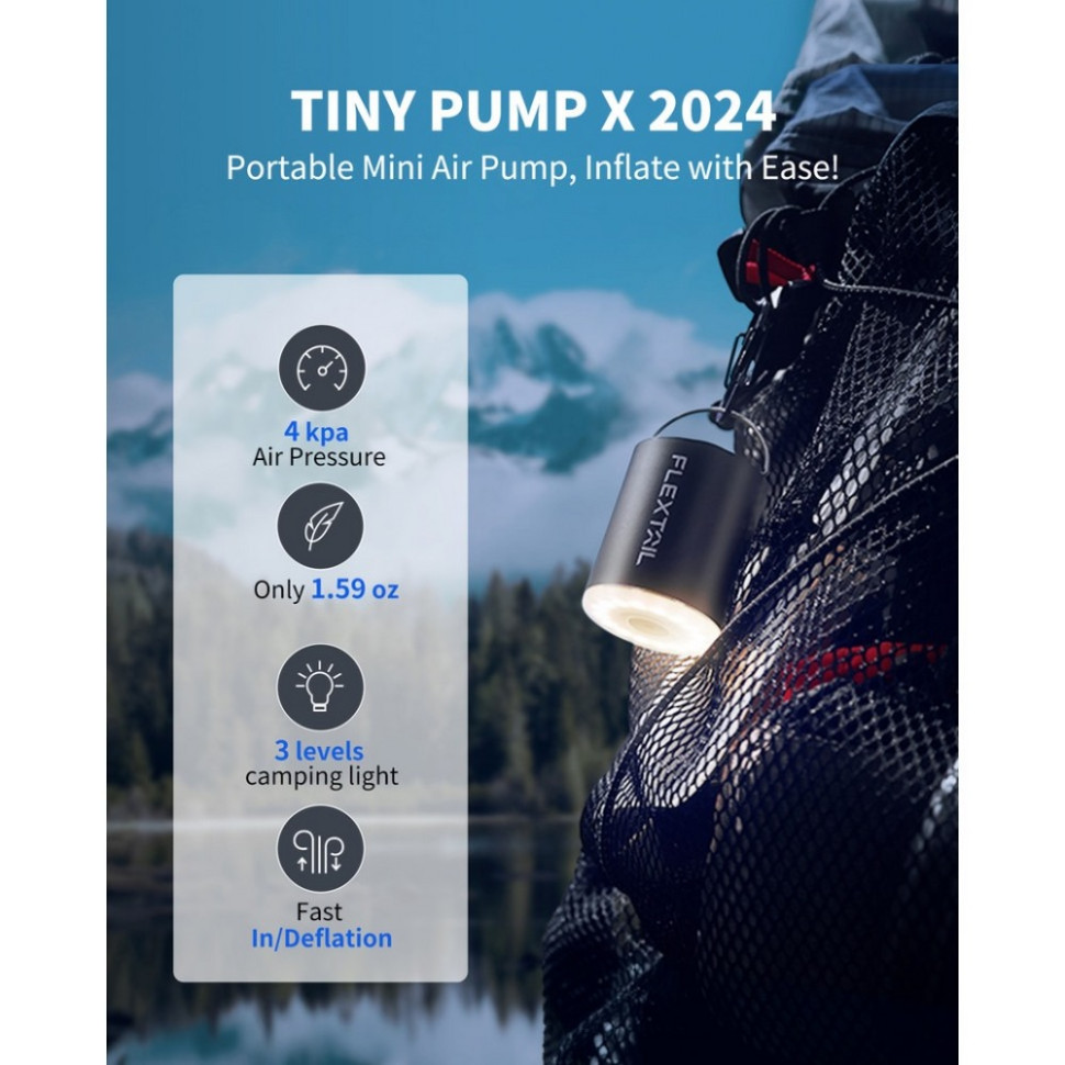 Кемпинговый насос-фонарь Tiny Pump Х Flextail 6975755966335