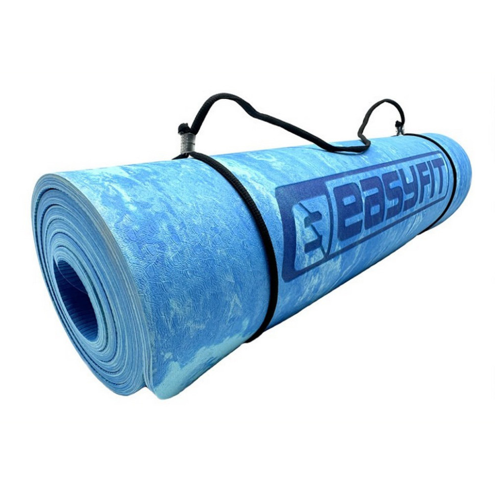 Коврик для йоги и фитнеса PER Premium Mat EasyFit EF-1930-1-BL 8 мм, cиний