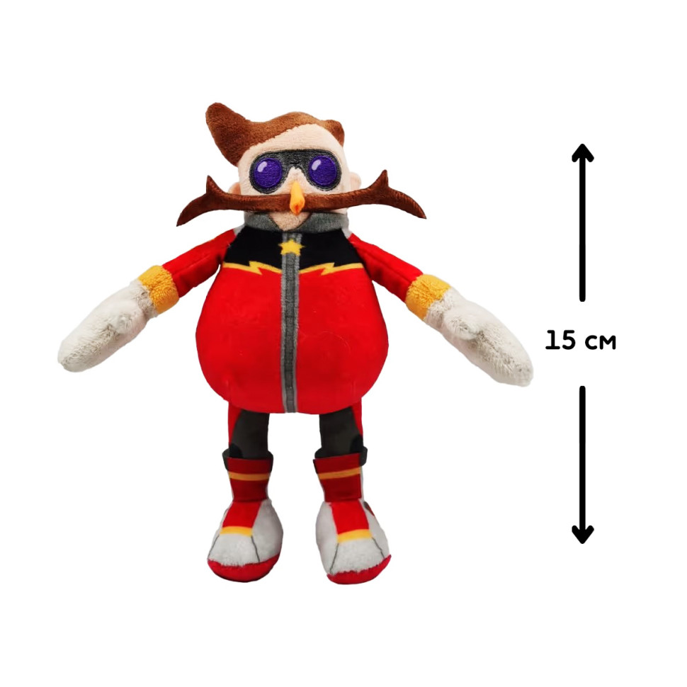 М'яка іграшка на кліпсі Доктор Еггман SONIC PRIME SON7004E 15 см