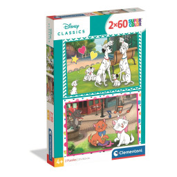 Детские пазлы "Мультфильм Дисней" Clementoni 24836-CL 2х60 элементов