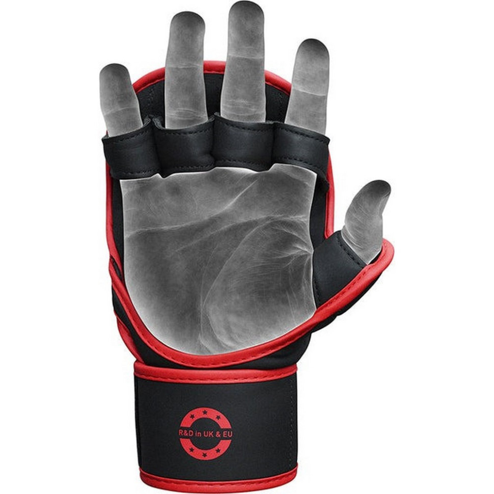 Перчатки для ММА F6 KARA Matte RDX Inc Limited GSR-F6MR-S/M+ Red, S/M (капа в комплекте)