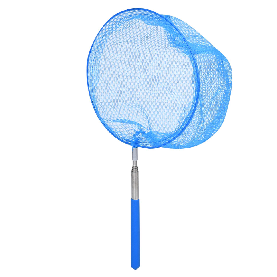 Сачок для бабочек Bambi MS 4387(Blue) телескопическая ручка 35см/83см, диаметр 19 см