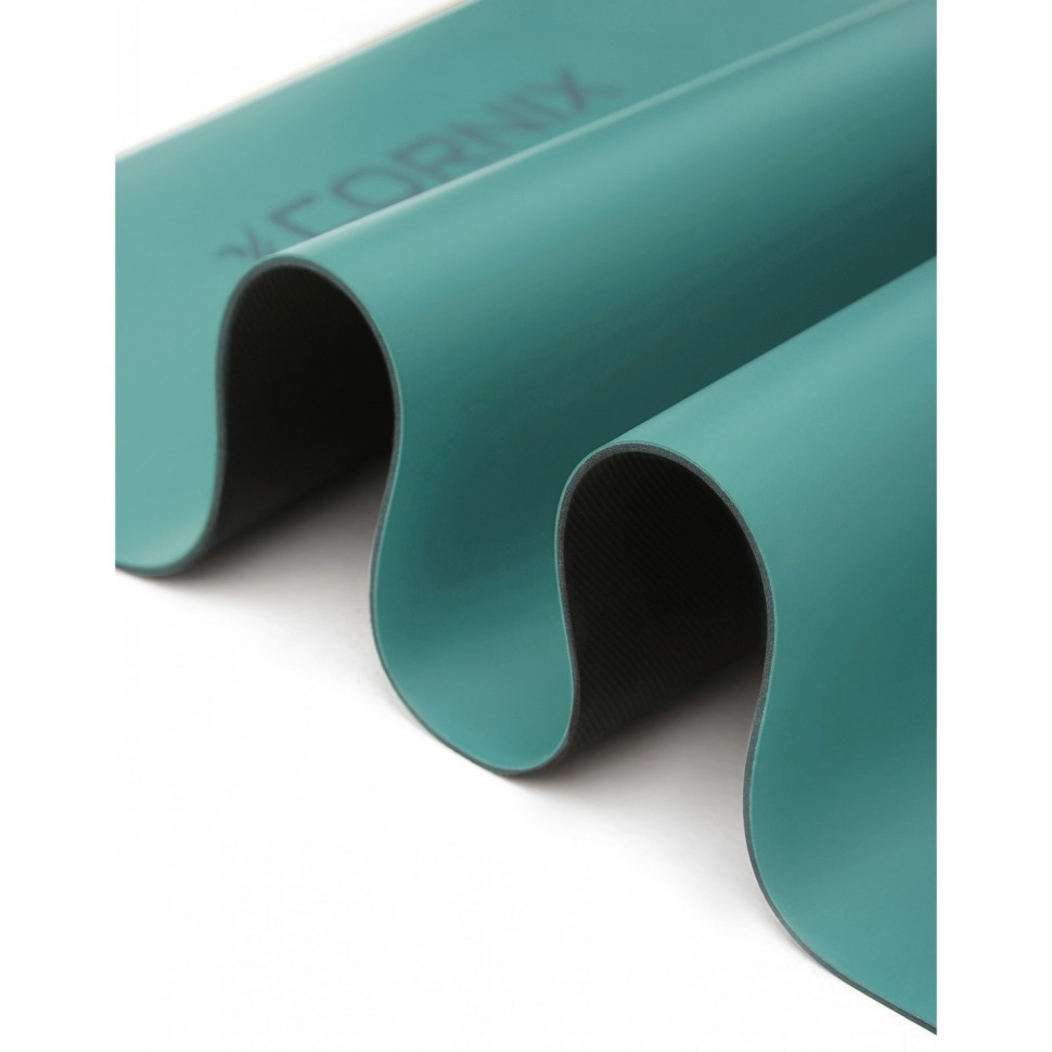 Килимок спортивний для йоги та фітнесу Cornix XR-0318 Turquoise 183 x 68 x 0.4 см