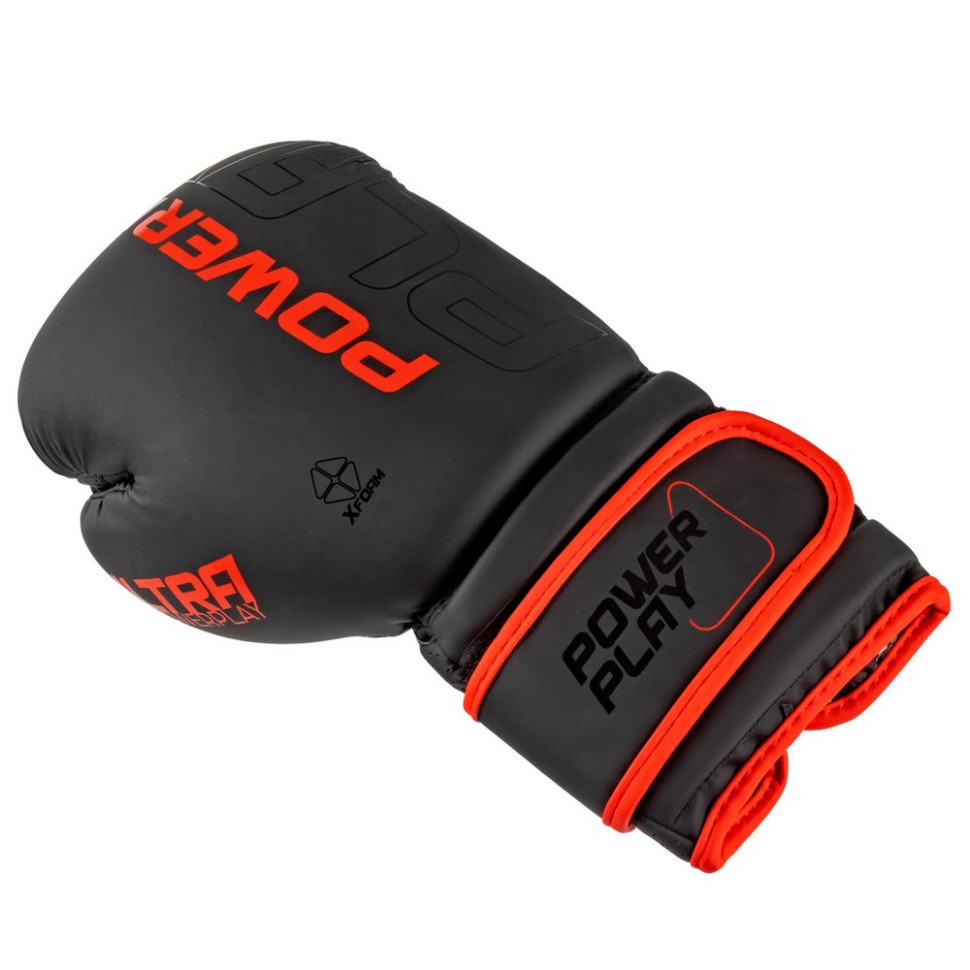 Боксерские перчатки 3024 Ultra Mat PowerPlay PP_3024_14oz_Bl/Red, размер 14 унций