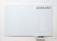 Доска магнитно-маркерная стекляная GL100150WT, 100x150                                                          