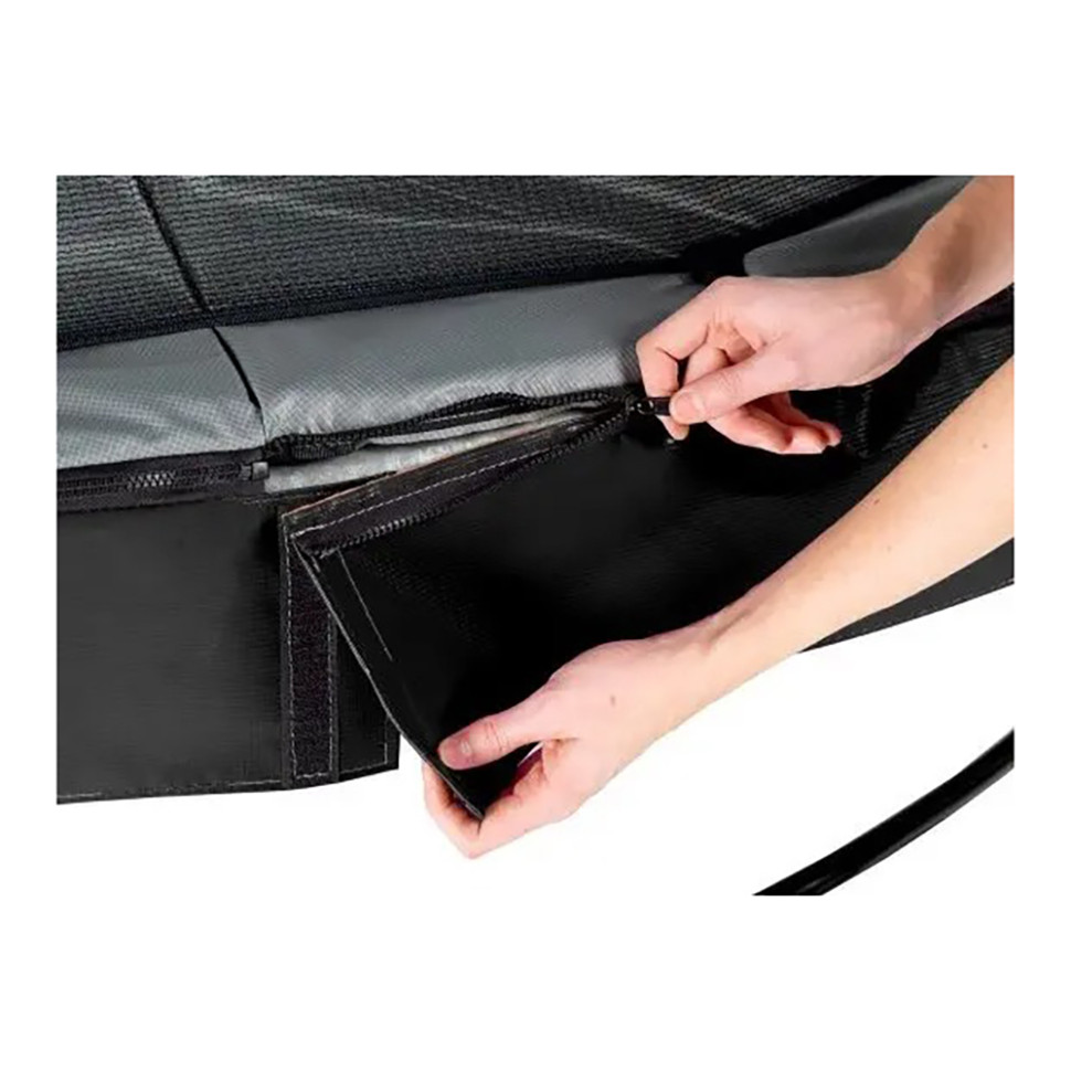 Батут Elegant Premium Exit 08.20.14.00, 427 см black, 200 кг