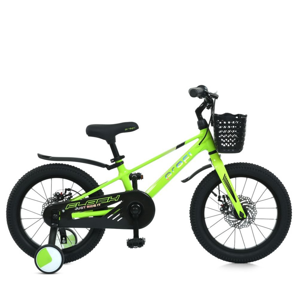 Велосипед дитячий Flash PROF1 MB 1683 NEON GREEN, колеса 16 дюймів
