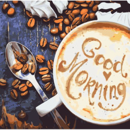 Картина за номерами "Good Morning" Ідейка KHO5523, 40х40 см