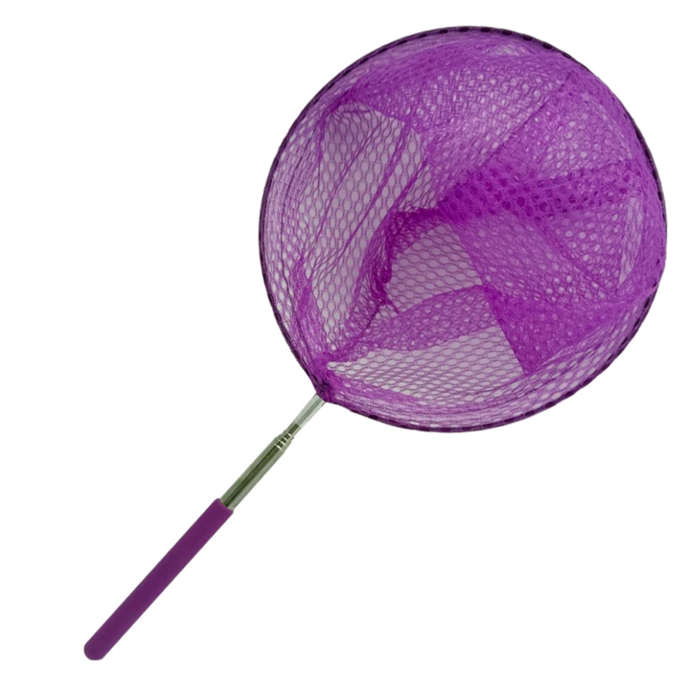 Сачок для бабочек с телескопической ручкой Bambi Y8436(Violet) 85 см, D20 см