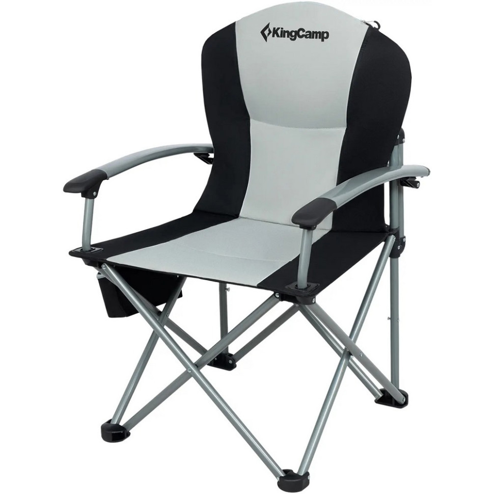 Крісло туристичне Conifer KingCamp KC3987_BLACK/MEDIUMGREY, до 160 кг