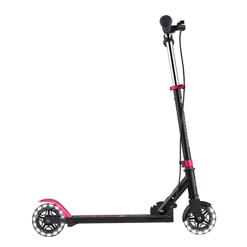 Самокат двухколесный FLOW ELEMENT JUNIOR LIGHTS GLOBBER 729-110 черно-розовый