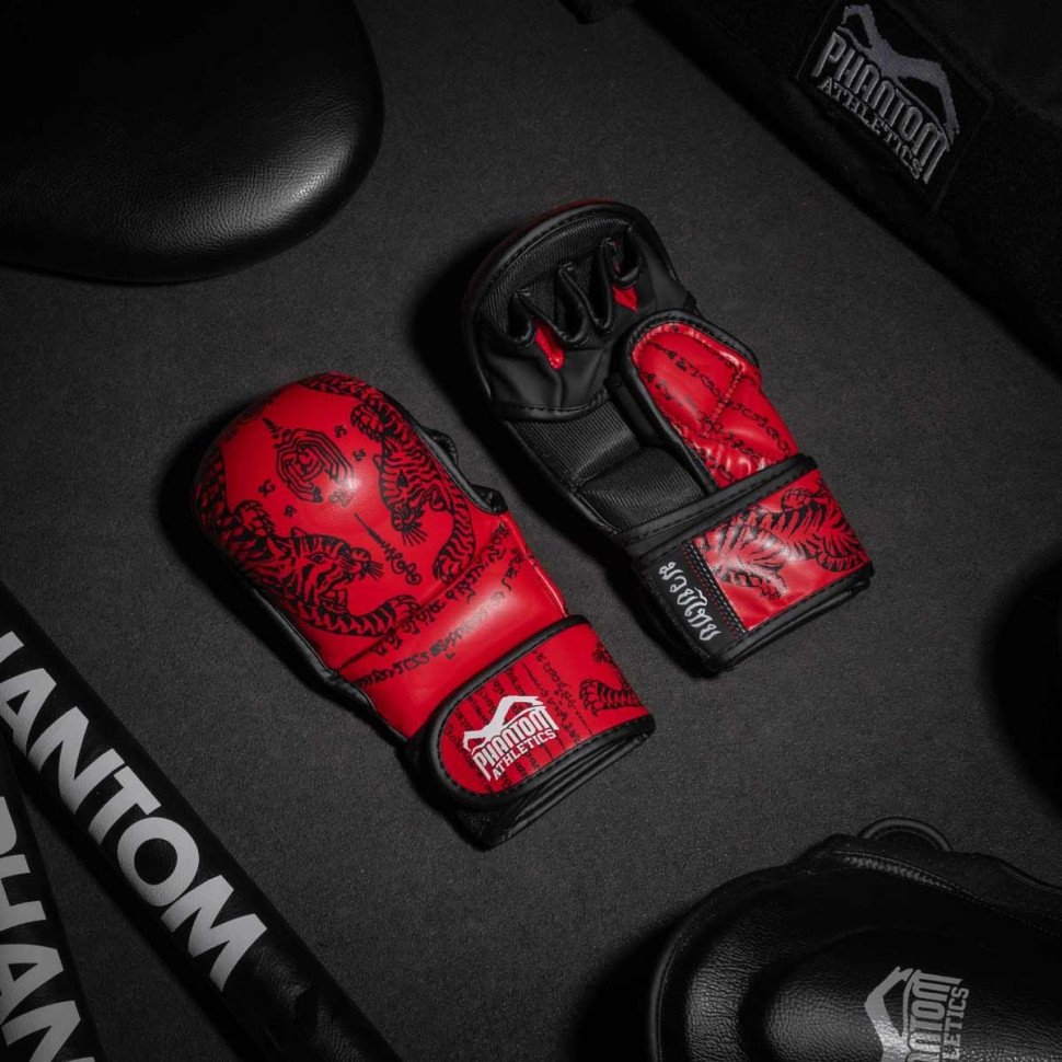 Рукавиці для ММА Muay Thai Phantom PHMMAG2705-SM Red, S/M (капа в подарунок)