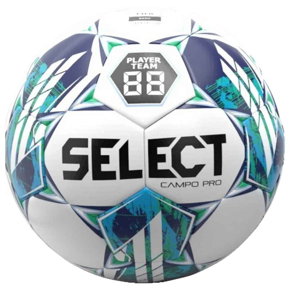Мяч футбольный FB Campo PRO v23 Select 387456-931-5 бело-зеленый № 5