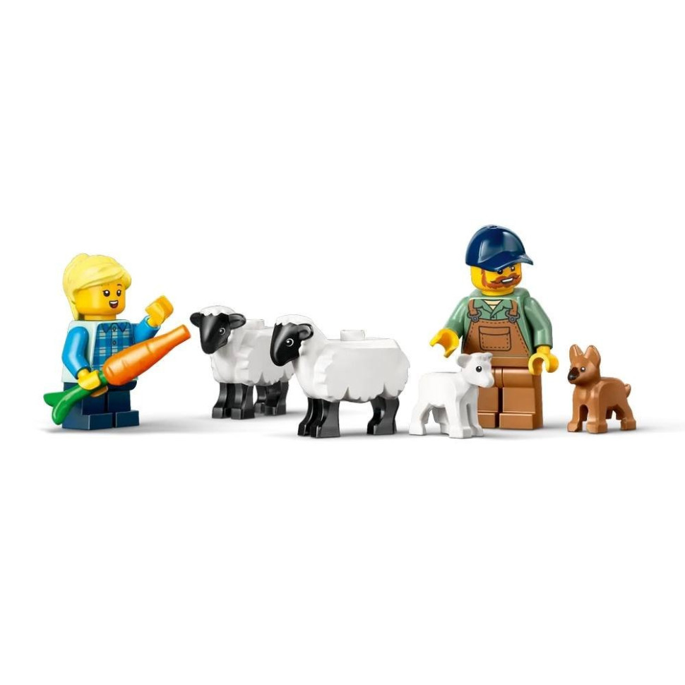 Конструктор Червоний фермерський трактор із причепом LEGO 60461L 116 деталей