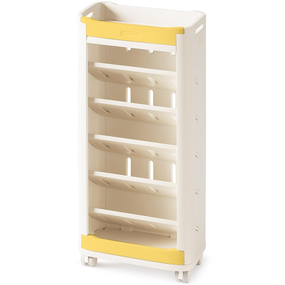 Дитячий стелаж для зберігання Brooks Mealux KD-E041 White/Yellow 79х20х38 см
