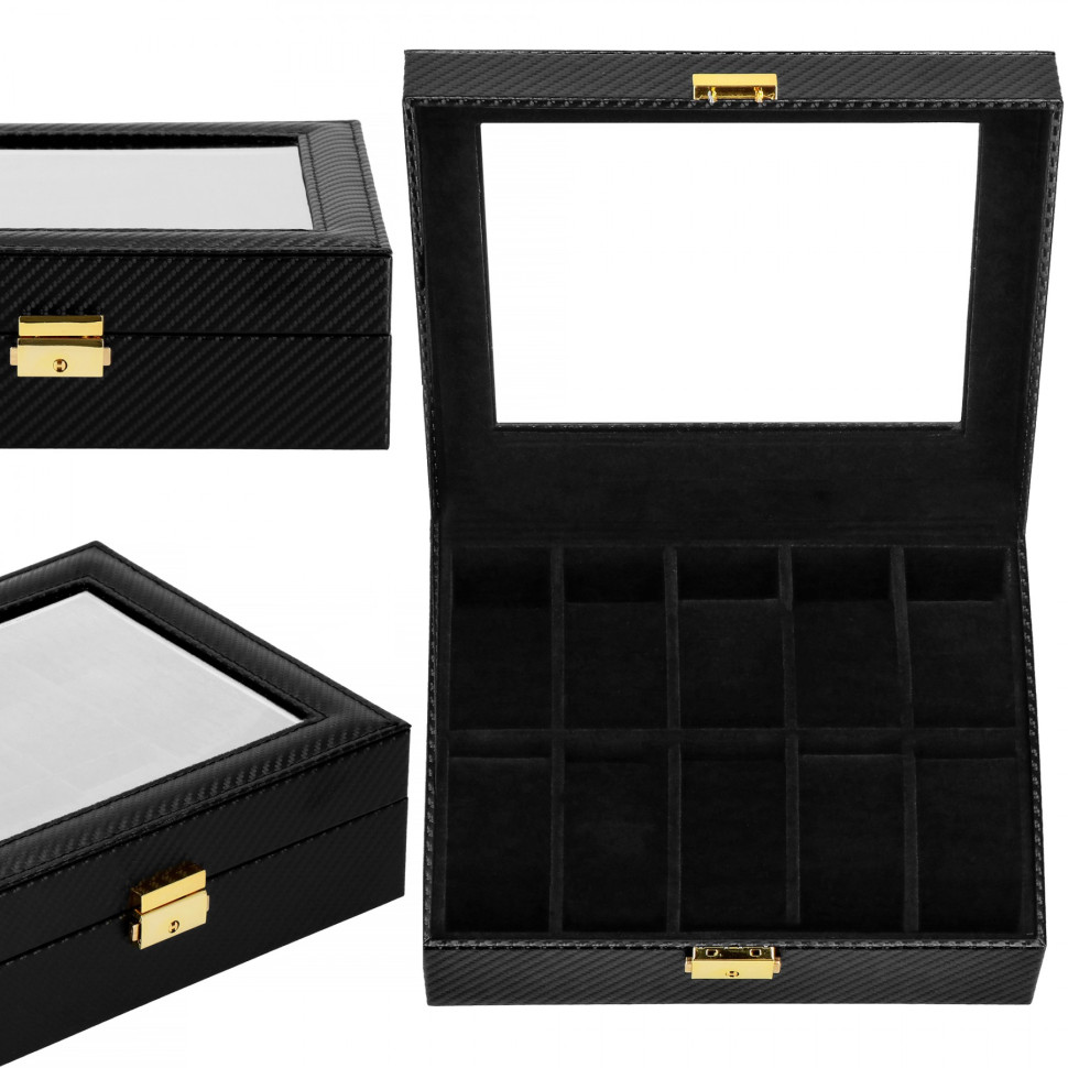 Скринька-органайзер для зберігання годинників Springos HA1057 25x20x8 см