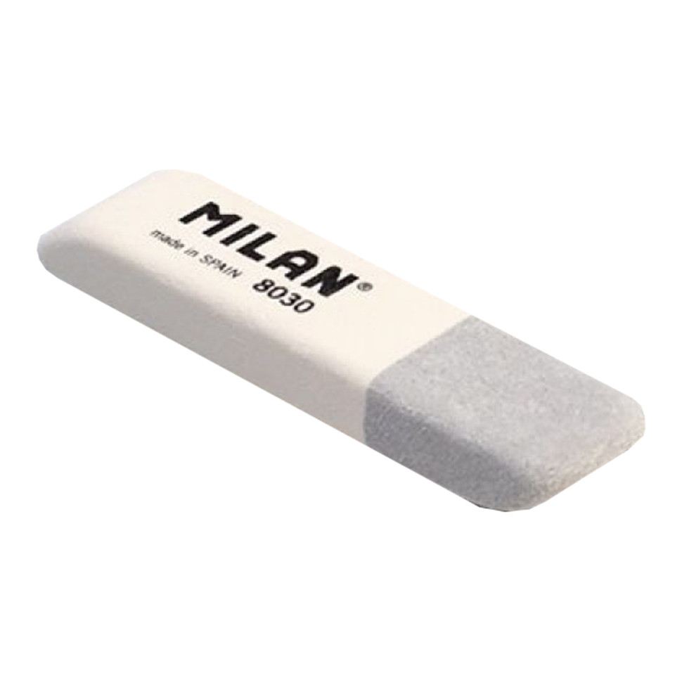 Резинка школьная прямоугольная Milan CCM8030BG, мягкая