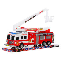 Пожарная машина игрушечная SH-8855 инер-я с подвижной стрелой