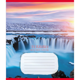 Тетрадь ученическая "Невероятно красивая природа" Leader 024-560107L-5 в линию, 24 листа 