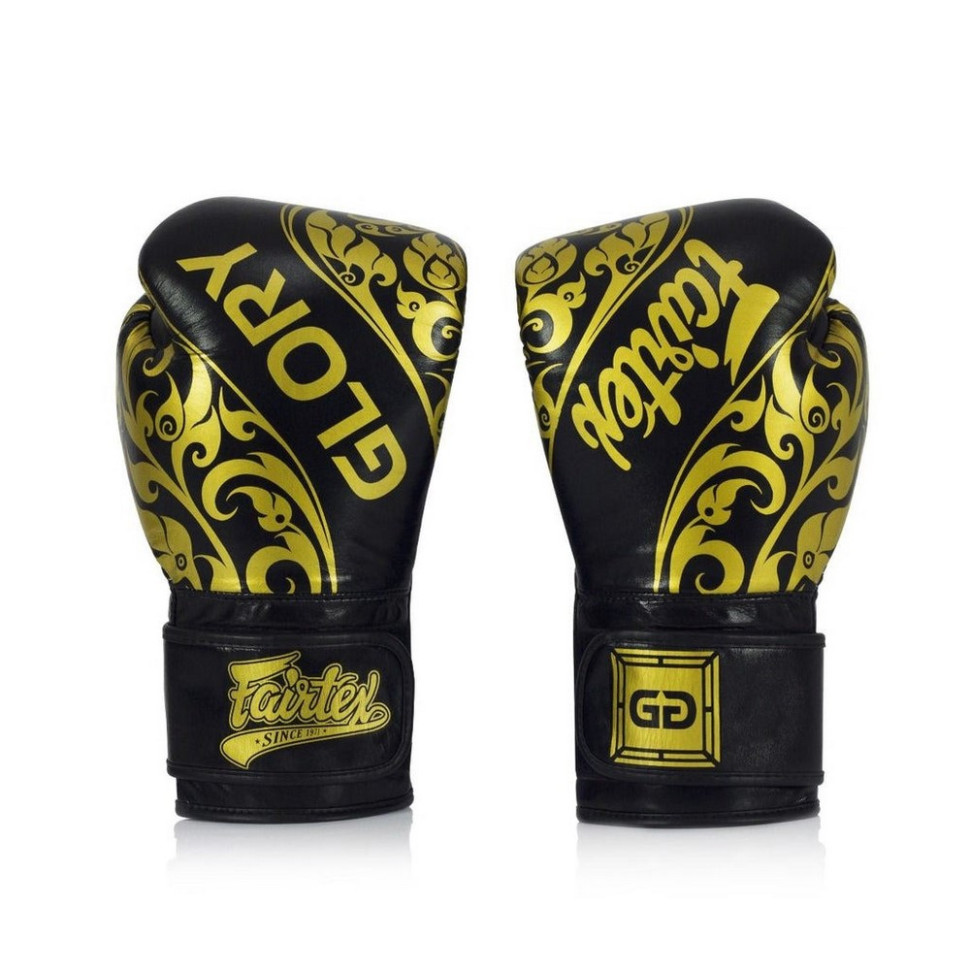 Боксерські рукавиці BGVG2 Velcro Fairtex BGVG2_Velcro_14oz_Black 14 унцій (бинти в комплекті)