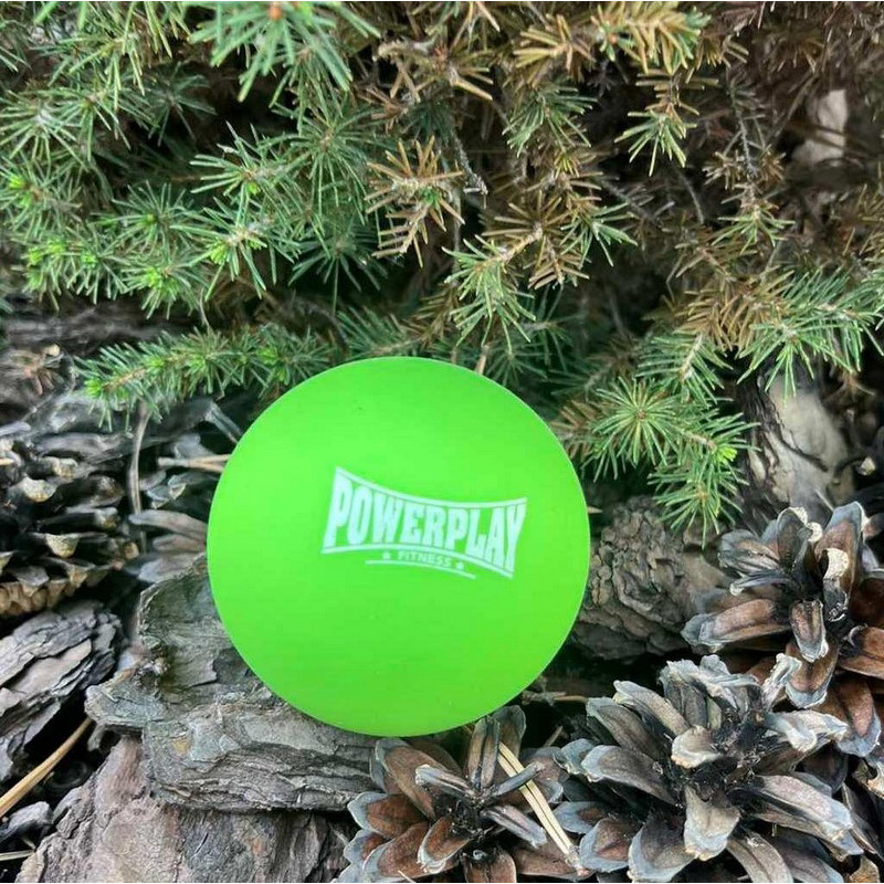 Массажный силиконовый мяч PP-4354 Silicone Lacrosse Ball PowerPlay PP-4354_Green