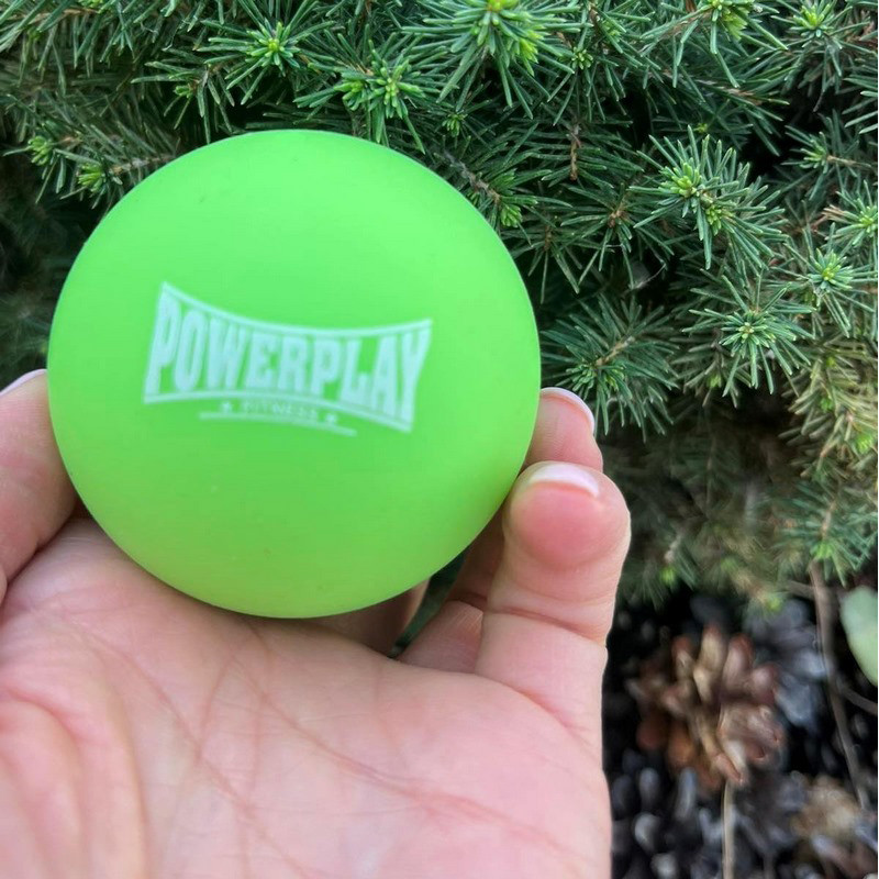 Массажный силиконовый мяч PP-4354 Silicone Lacrosse Ball PowerPlay PP-4354_Green