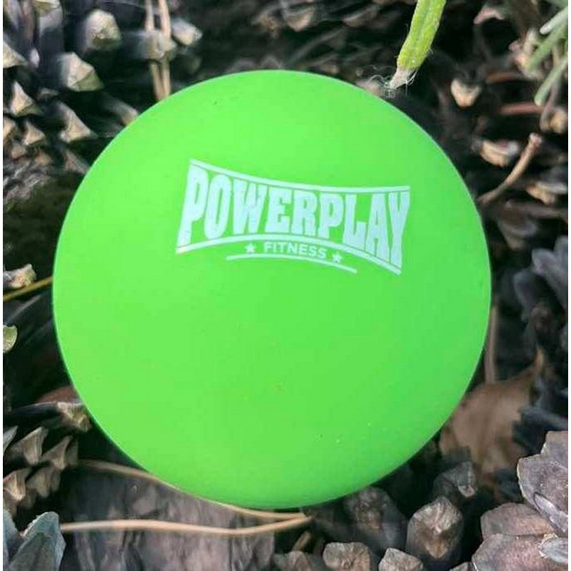 Массажный силиконовый мяч PP-4354 Silicone Lacrosse Ball PowerPlay PP-4354_Green