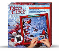 Набор для творчества "Decor Clock" Danko Toys DC-01-03 Снегири