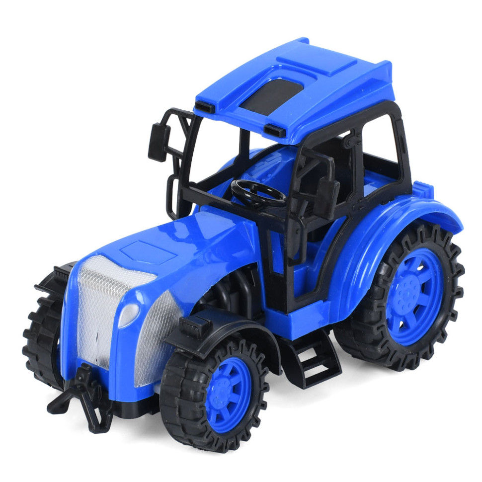 Трактор на радиоуправлении Bambi CR1922(Blue) аккумулятор, USB зарядное, 20 см