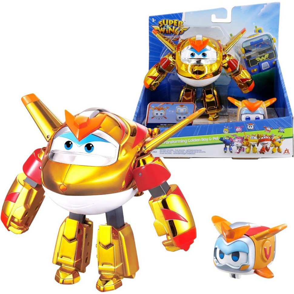 Ігровий набір Transforming Золотий Хлопчик Super Wings EU770441, 12 см
