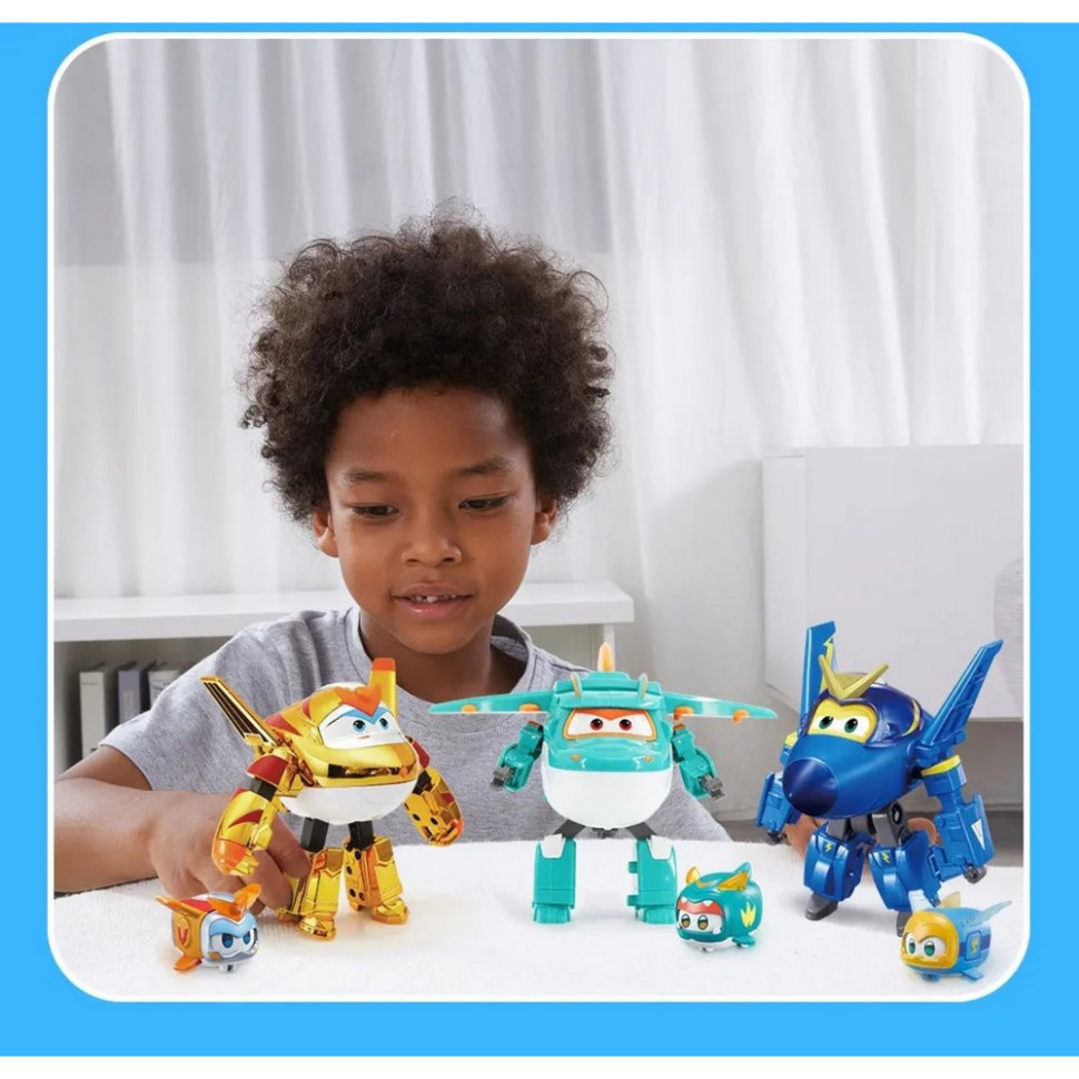 Ігровий набір Transforming Золотий Хлопчик Super Wings EU770441, 12 см