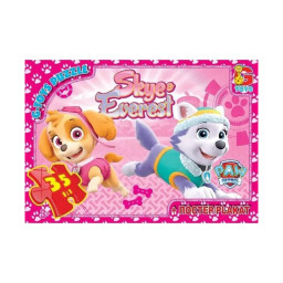Пазл детский "Щенячий патруль" G-Toys PW0844, 35 элементов