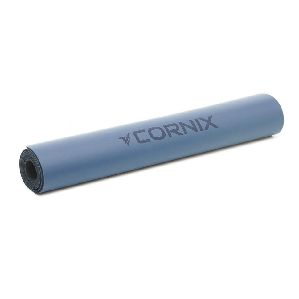 Коврик спортивный для йоги и фитнеса Cornix XR-0319 Blue 183 x 68 x 0.4 см