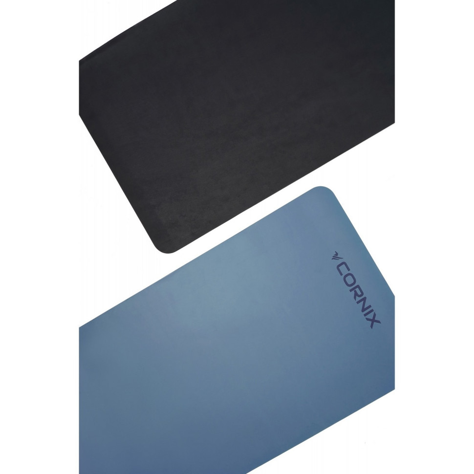 Коврик спортивный для йоги и фитнеса Cornix XR-0319 Blue 183 x 68 x 0.4 см