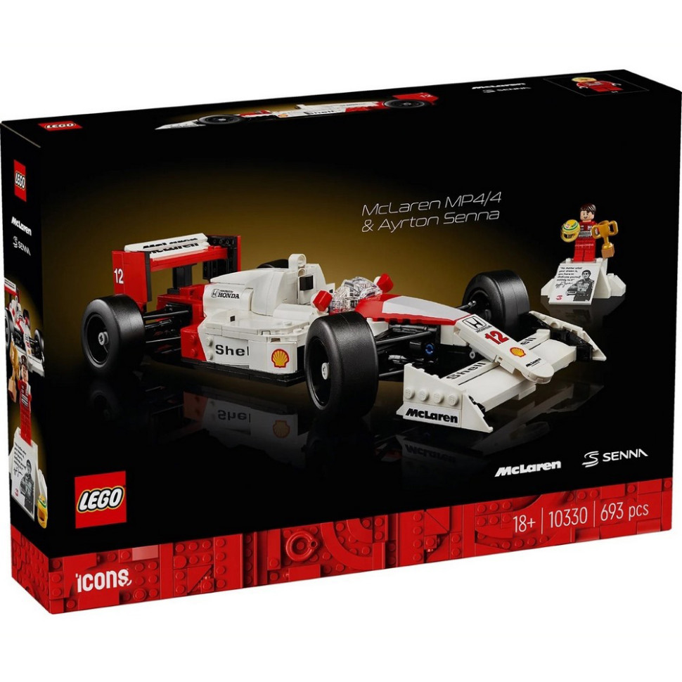 Конструктор Icons McLaren MP4/4 та Айртон Сенна LEGO 10330, 693 деталі