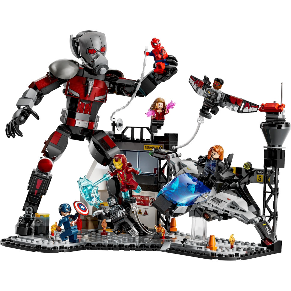 Конструктор LEGO Super Heroes Перший месник: Протистояння Пригодницька битва 76314, 736 деталей