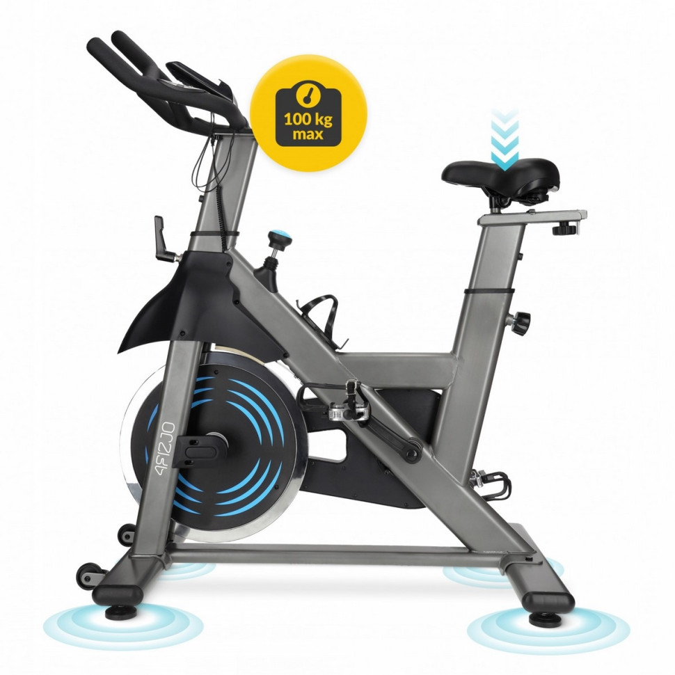 Велотренажер спиннинговый спинбайк Racing 4FIZJO P-5905973401654 Black/Blue