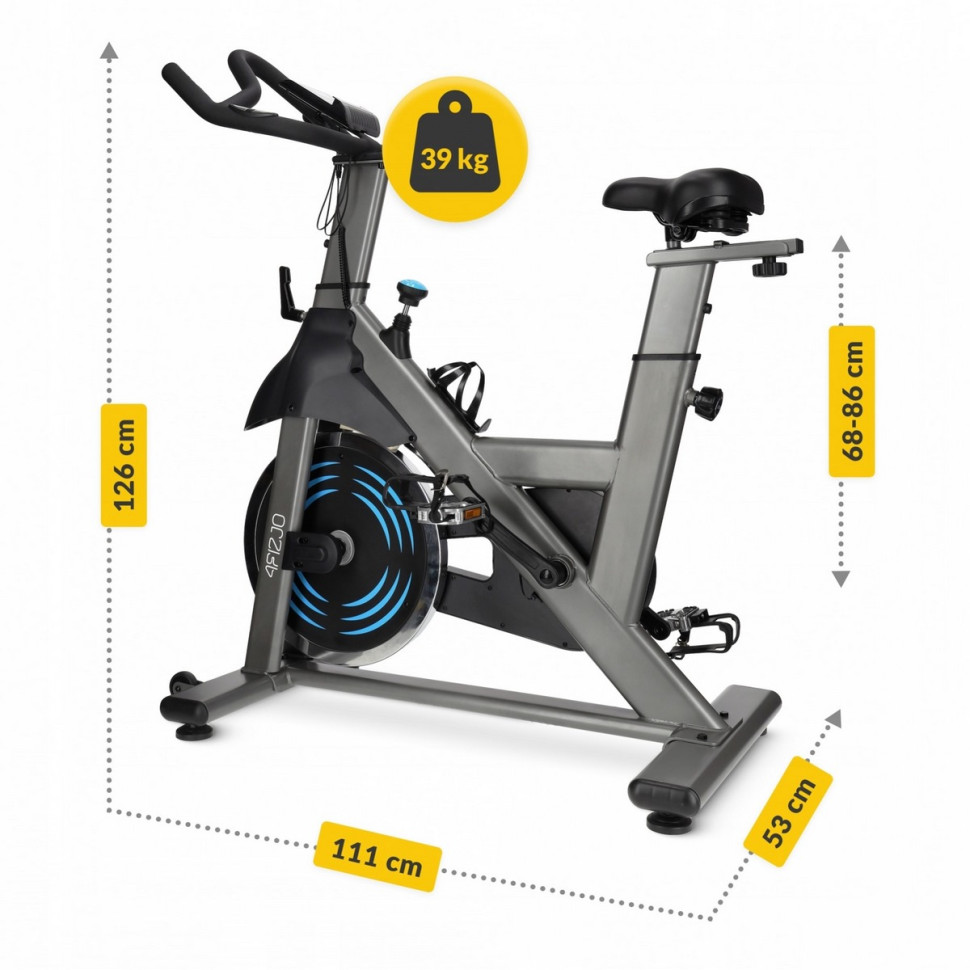 Велотренажер спиннинговый спинбайк Racing 4FIZJO P-5905973401654 Black/Blue
